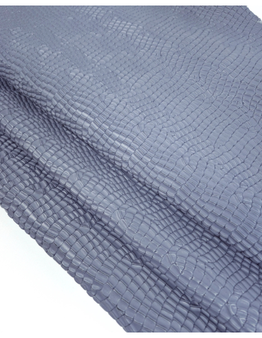 Blue Granite Crocodile Alligator Leather Embossed Texture Amazing Relief LFC 2023