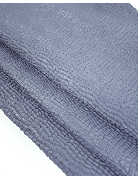 Blue Granite Crocodile Alligator Leather Embossed Texture Amazing Relief LFC 2023