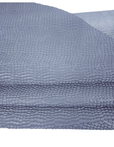 Blue Granite Crocodile Alligator Leather Embossed Texture Amazing Relief LFC 2023