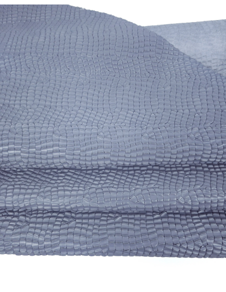 Blue Granite Crocodile Alligator Leather Embossed Texture Amazing Relief LFC 2023