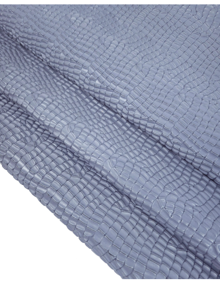 Blue Granite Crocodile Alligator Leather Embossed Texture Amazing Relief LFC 2023