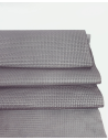 Alloy Metallic Basket Wave Embossed Premium Texture Leather