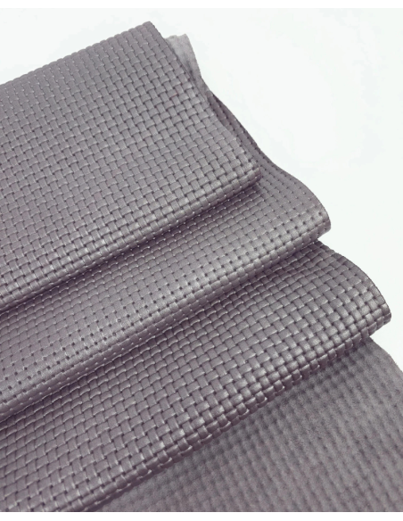 Alloy Metallic Basket Wave Embossed Premium Texture Leather