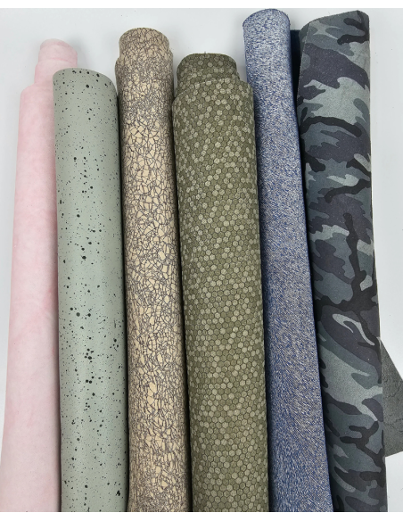 0.5kg: Pattern Scraps | Offcuts | Pieces | Pack Leather