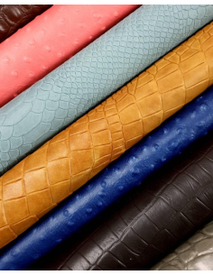 2kg: Animal Relief Embossed Premium Scraps | Offcuts | Pieces | Pack Leather