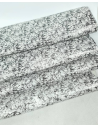 Black and White Andorra Shadow Pattern Printed Leather