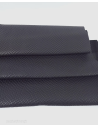 Black Matte Garda Embossed Luxurious Round Natural Soft Leather