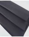 Black Matte Garda Embossed Luxurious Round Natural Soft Leather