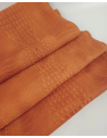 Russet Orange Vintage Pull Up Crocodile Alligator Leather Embossed Texture Amazing Relief OZ 2018 V2