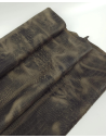 Chocolate Chip Vintage Pull Up Crocodile Alligator Leather Embossed Texture Amazing Relief OZ 2018 V2
