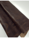 Downtown Brown Vintage Pull Up Crocodile Alligator Leather Embossed Texture Amazing Relief OZ 2018 V2