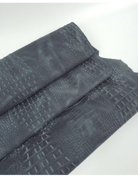 Oceanview Vintage Pull Up Crocodile Alligator Leather Embossed Texture Amazing Relief OZ 2018 V2