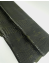 Dark Olive Vintage Pull Up Crocodile Alligator Leather Embossed Texture Amazing Relief OZ 2018 V2