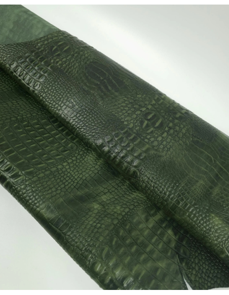 Douglas Fir Vintage Pull Up Crocodile Alligator Leather Embossed Texture Amazing Relief OZ 2018 V2
