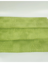 Spinach Green Vintage Pull Up Crocodile Alligator Leather Embossed Texture Amazing Relief OZ 2018 V2