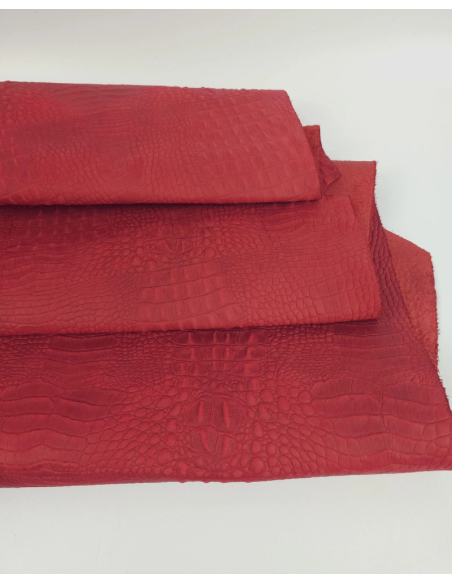 Lava Falls Crocodile Alligator Leather Embossed Texture Amazing Relief OZ 2018 V2