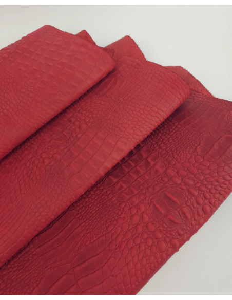 Lava Falls Crocodile Alligator Leather Embossed Texture Amazing Relief OZ 2018 V2