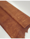 Pumpkin Spice Vintage Pull Up Crocodile Alligator Leather Embossed Texture Amazing Relief OZ 2018 V2