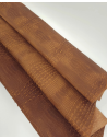 Sudan Brown Vintage Pull Up Crocodile Alligator Leather Embossed Texture Amazing Relief OZ 2018 V2