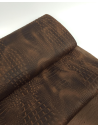Brunette Vintage Pull Up Crocodile Alligator Leather Embossed Texture Amazing Relief OZ 2018 V2