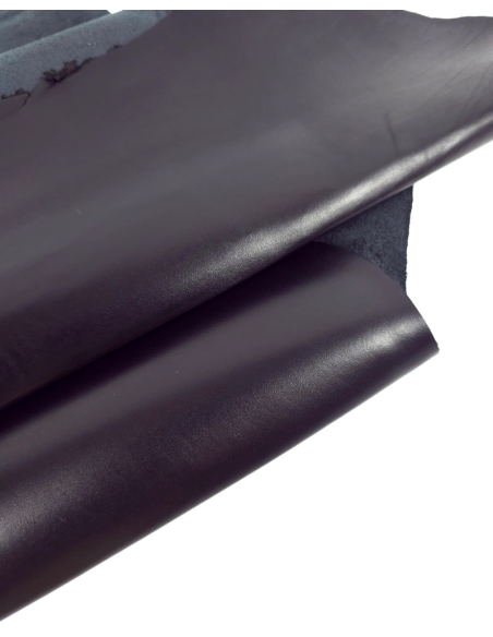 Black Parma Baby Calf Matt Brush Off Vegetable Premium Full Grain Leather