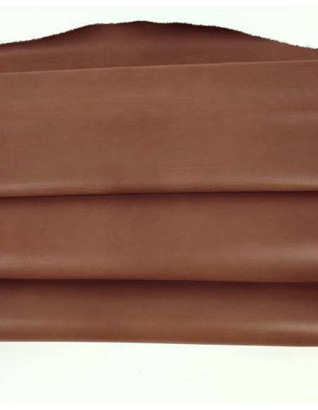 Cambridge Brown Parma Baby Calf Matt Brush Off Vegetable Premium Full Grain Leather
