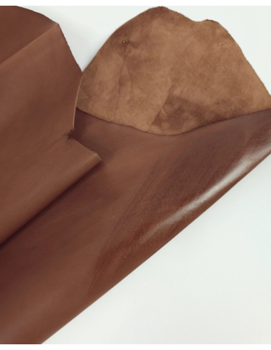 Cambridge Brown Parma Baby Calf Matt Brush Off Vegetable Premium Full Grain Leather