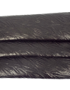 Black Tripoli Palm Crackled Embossed Texture Leather