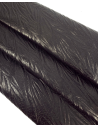 Black Tripoli Palm Crackled Embossed Texture Leather