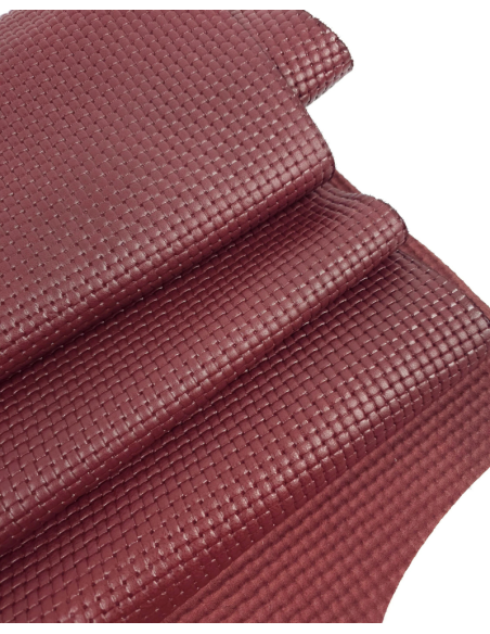 Brandy Snifter Basket Wave Embossed Premium Texture Leather