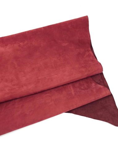 Brick Red Soft Nubuck Leather