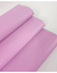 Lilac Chiffon Ostrich 2024 Embossed Texture Leather