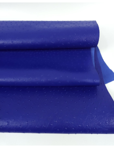Lapis Blue Ostrich 2024 Embossed Texture Leather 2