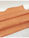 Peach Ostrich Embossed Relief Leather