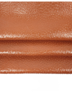 Glazed Ginger Ostrich 2023 Embossed Texture Leather 2