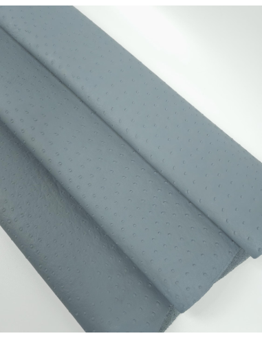 Lead Ostrich 2024 Embossed Texture Leather
