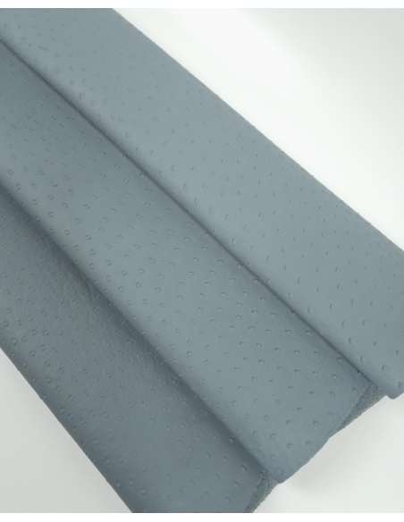 Lead Ostrich 2024 Embossed Texture Leather