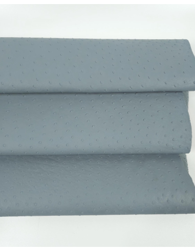 Lead Ostrich 2024 Embossed Texture Leather