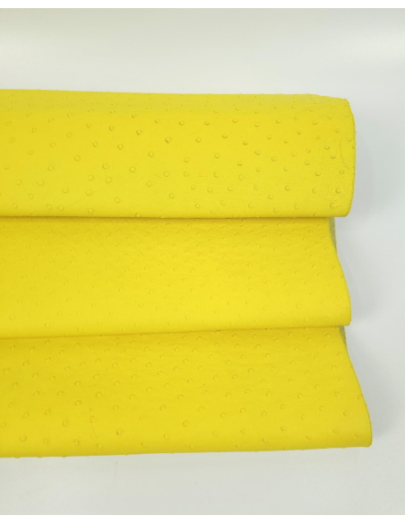 Illuminating Ostrich 2024 Embossed Texture Leather