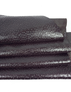 Shale Ostrich 2023 Embossed Texture Leather 2