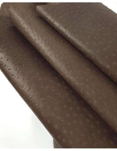 Pinecone Ostrich 2024 Embossed Texture Leather