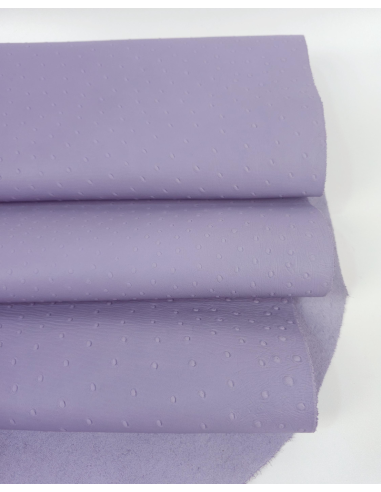 Heirloom Lilac Ostrich 2024 Embossed Texture Leather
