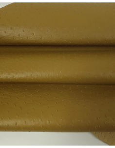 Bronze Brown Ostrich 2024 Embossed Texture Leather 2
