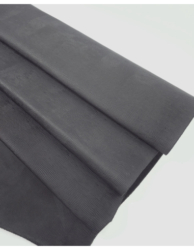 Grey Iguana Embossed Texture Leather