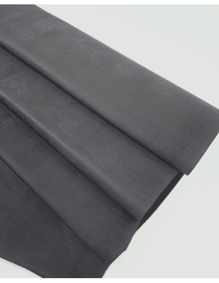 Grey Iguana Embossed Texture Leather