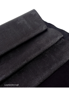 Black Iguana Patent Embossed Texture Leather