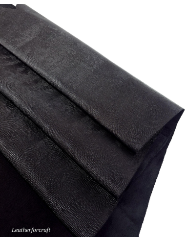 Black Iguana Patent Embossed Texture Leather