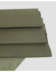 Military Olive Iguana  Embossed Texture Leather 2