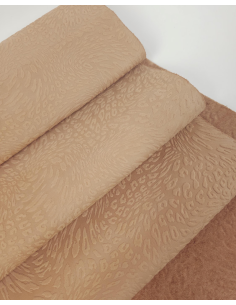Toasted Almond Leopard Embossed Texture Leather
