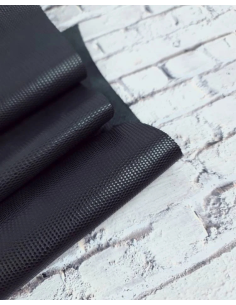 Jet Black Soft Lizzard Embossed Bovine Leather 2
